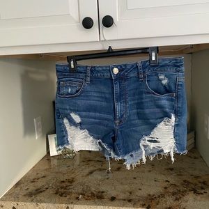 American Eagle Hi-Rise Shortie Shorts